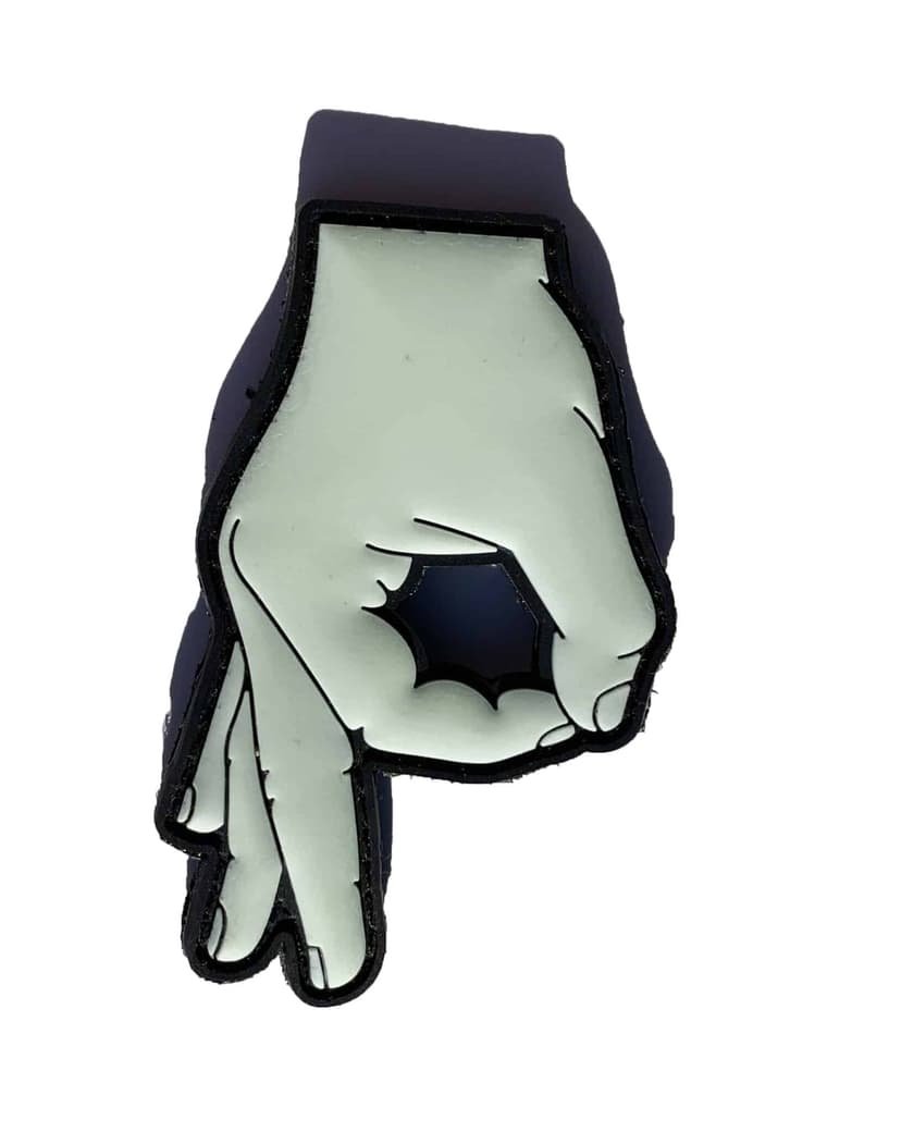 Gotcha! Circle Game PVC glow in the dark Patch –Sew On