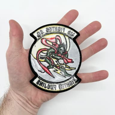 Fighting fuujins ファイティングフージン ワッペン パッチ 4th Fighter Squadron Fighting Fuujins Patch – Embroidered, Iron-On