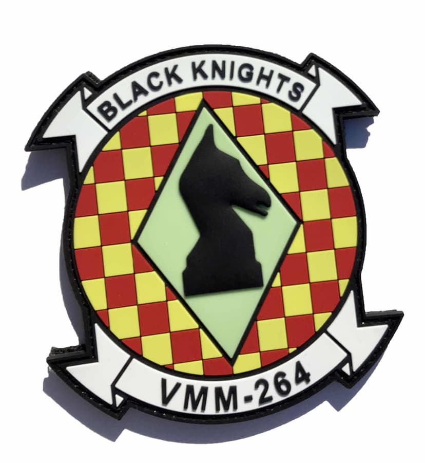 VMM-264 Black Knights PVC Patch – Hook and Loop