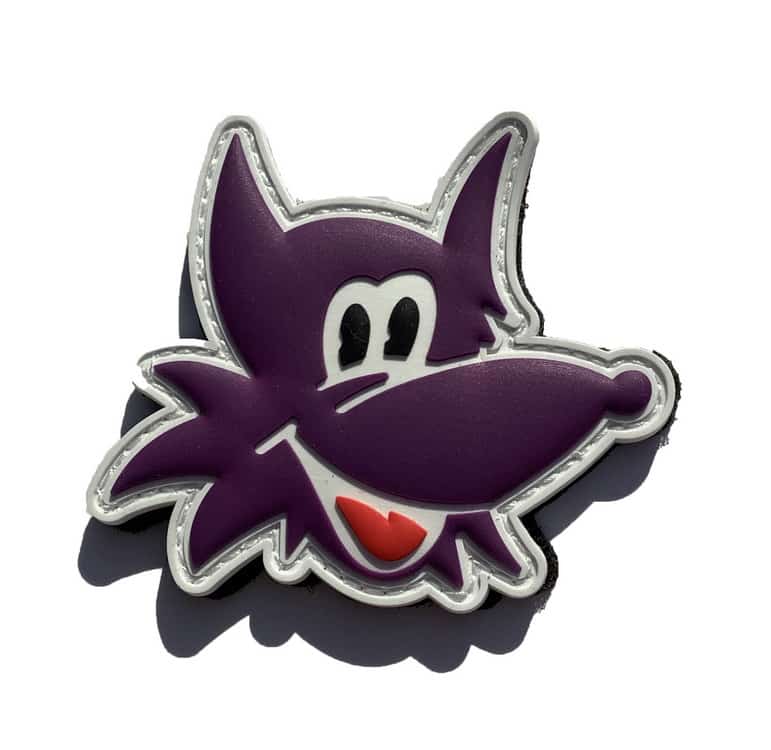 VMM-364 Purple Foxes Mascot Swifty-With Hook and Loop