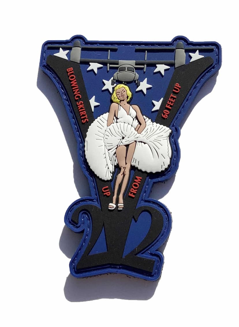 V-22 Marilyn Monroe PVC Patch – Hook and Loop