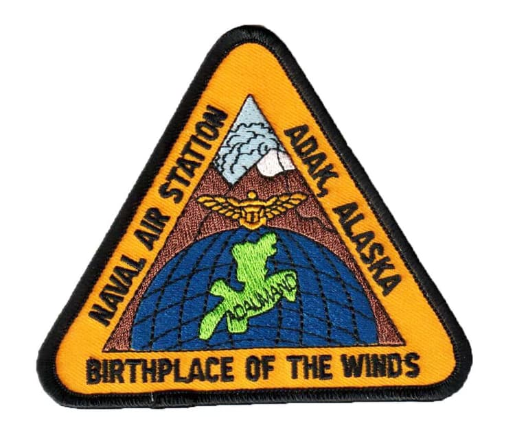NAVAL AIR STATION ADAK, ALASKA Patch – Plastic Backing