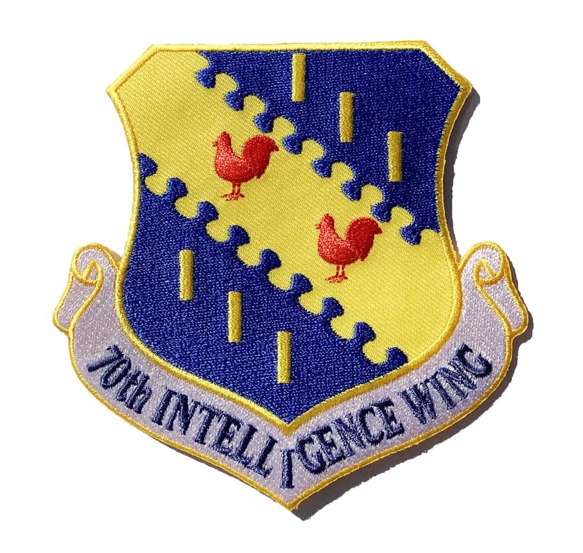 70th Intelligence Wing Patch – Plastic Backing