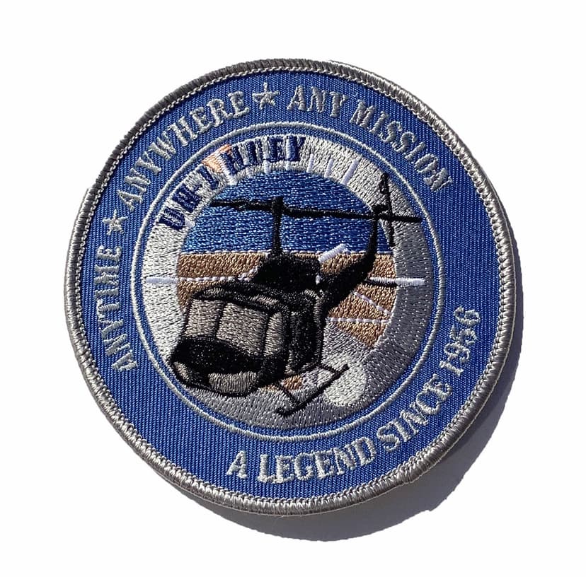 UH-1 Huey A Legend Since 1969 OD Green Patch Patch -Sew On