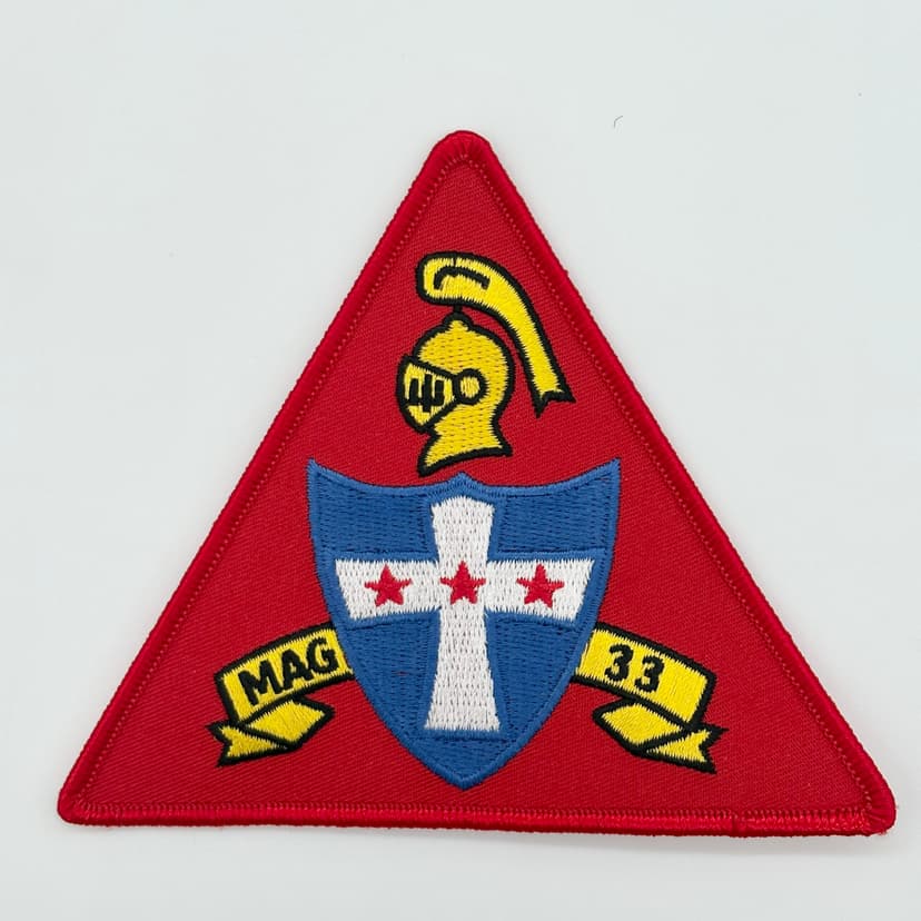 Marine Aircraft Group MAG-33 Patch – Embroidered, Iron-On