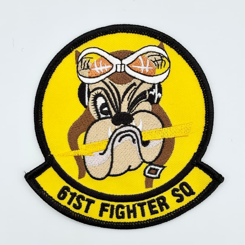 61st Fighter Squadron Patch – Embroidered Insignia, Iron-On