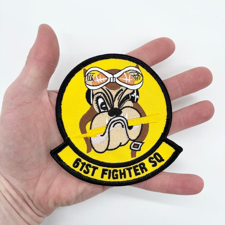 61st Fighter Squadron Patch – Embroidered Insignia, Iron-On
