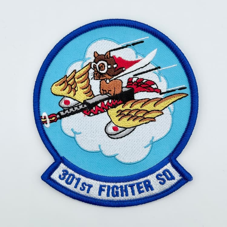 301st Fighter Squadron Patch – 4" Embroidered Insignia