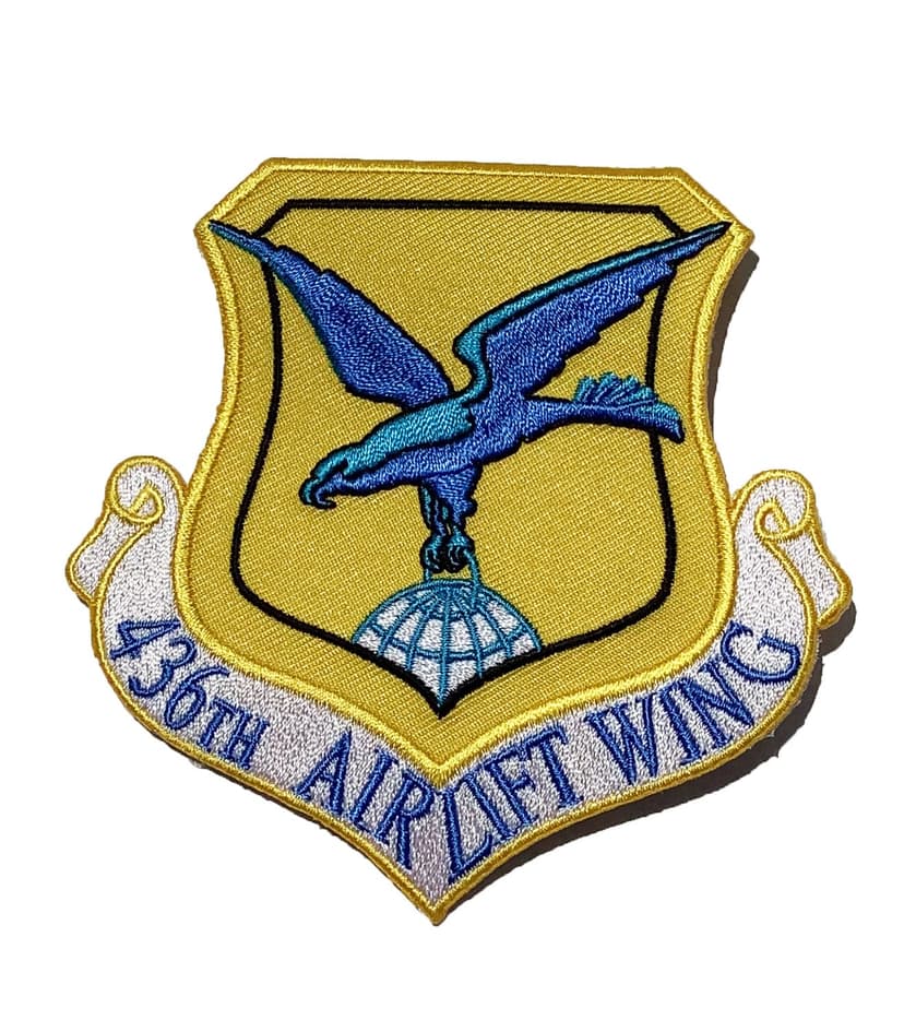436th Airlift Wing Patch – Plastic Backing