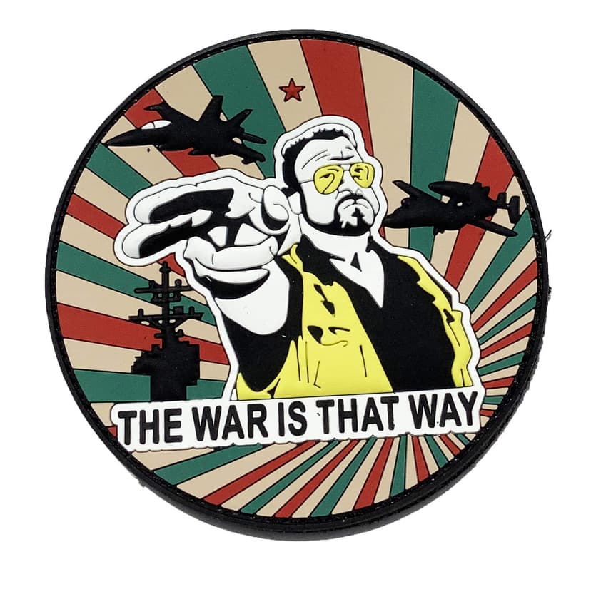 USS Dwight D Eisenhower War is that Way PVC Patch – Hook and Loop