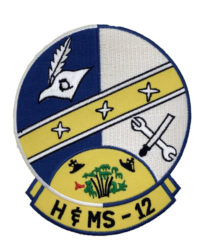 Marine Corps H&MS 12 Patch - No Hook and Loop
