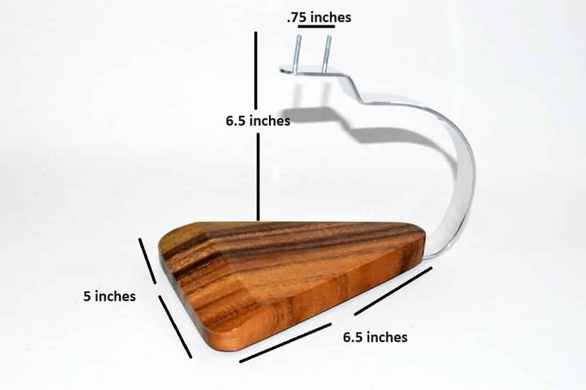 Blank desk stand with stainless steel arm