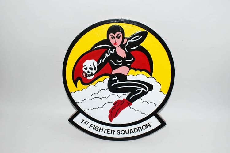 1st Fighter Squadron Fight' Furies Plaque