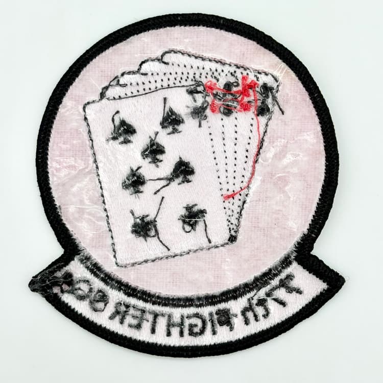 77th Fighter Squadron Patch – Embroidered Insignia, Plastic Backing