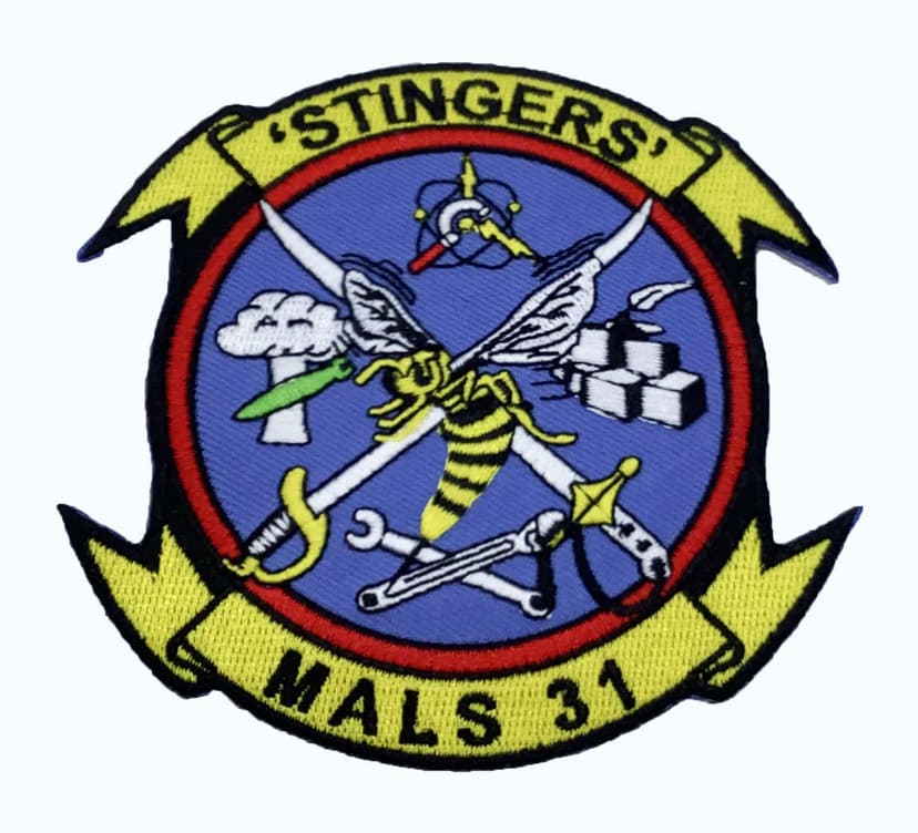 MALS 31 Stingers Patch – No Hook and Loop