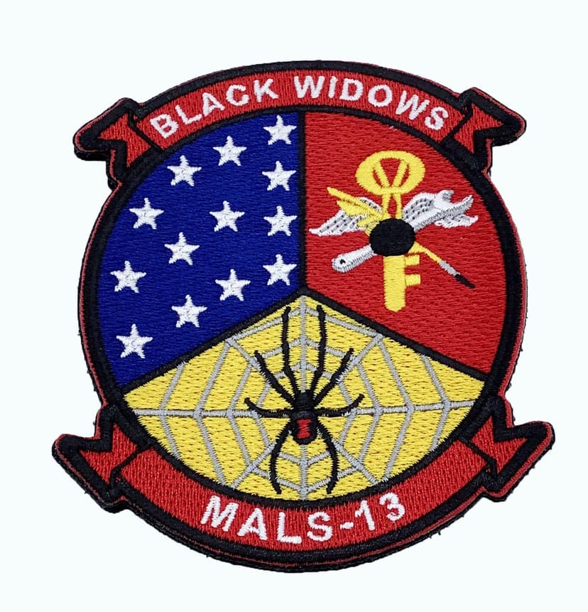 MALS-13 Black Widows Patch – With Hook and Loop