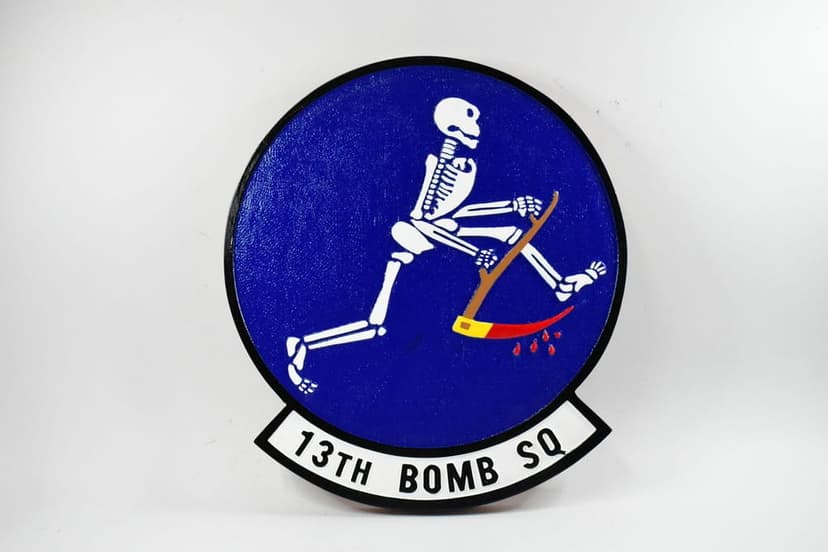 13th Bomb Squadron "Grim Reapers" Plaque