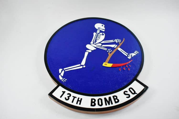 13th Bomb Squadron "Grim Reapers" Plaque