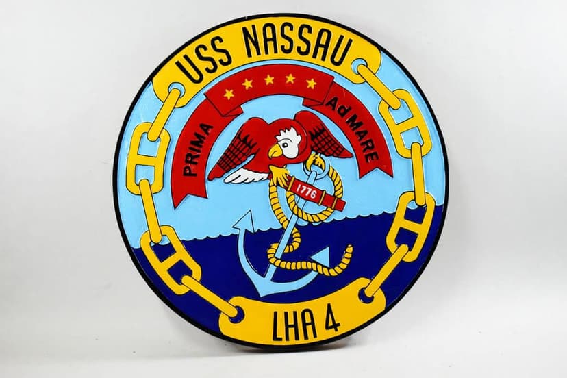 USS Nassau LHA-4 Plaque