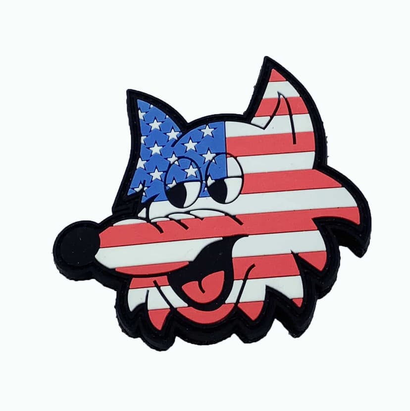 HMM/VMM-364 Purple Fox Swifty US Flag PVC Patch – With Hook and Loop