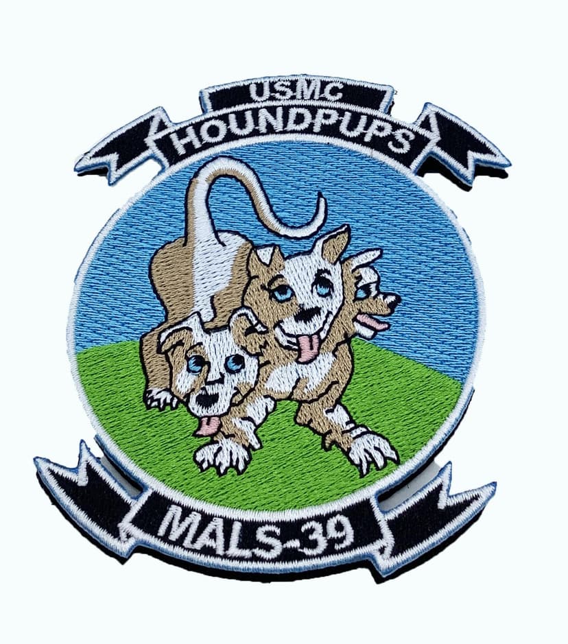 MALS-39 Hound Pups Patch – With Hook and Loop