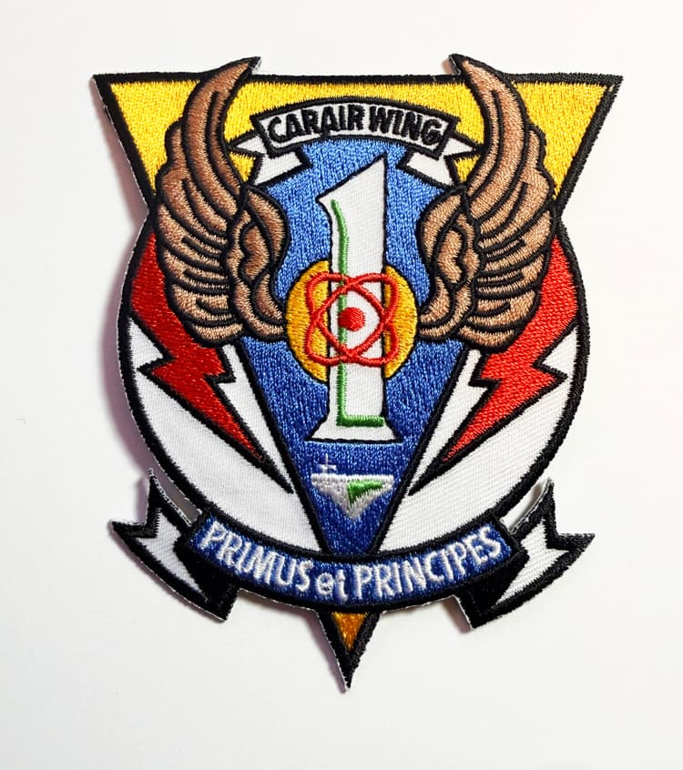 Carrier Air Wing CVW-1 Patch – Plastic Backing, 4 inch, Embroidered