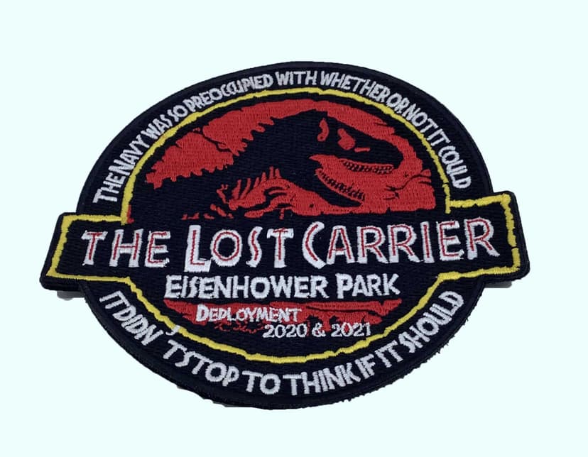 USS Eisenhower CNN-69 Lost Carrier 2021 Cruise Patch – No Hook and Loop