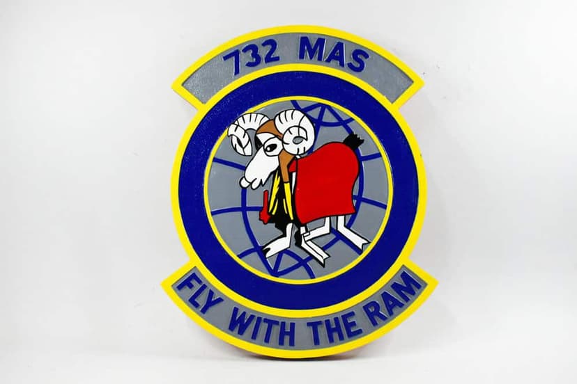 732 MAS 'Fly with the Ram' Plaque