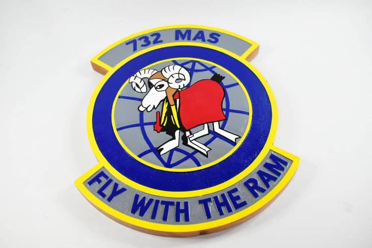 732 MAS 'Fly with the Ram' Plaque
