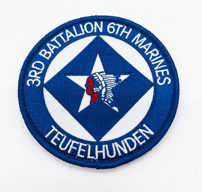 3/6 Marines, 3rd Battalion 6th Marines, Teufelhunden, Devil Dogs, USMC Infantry Patch