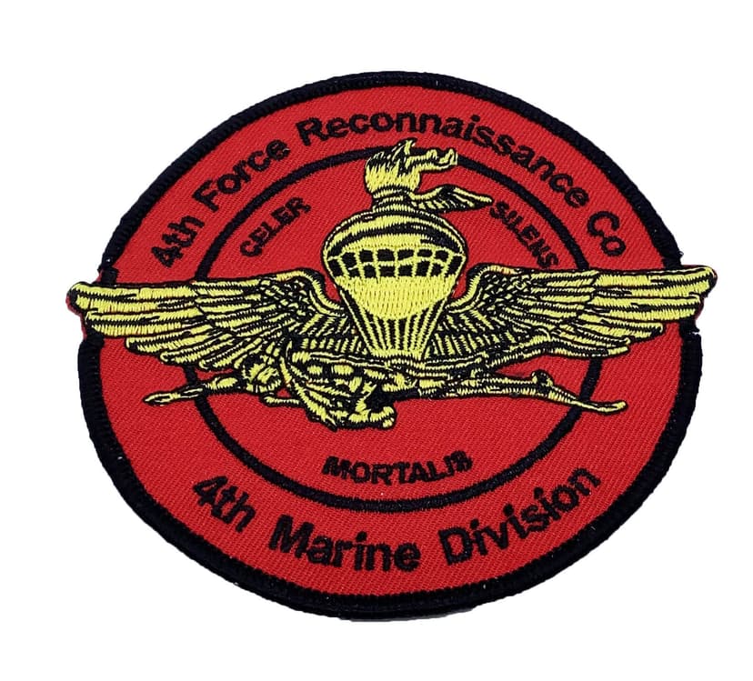 4th Force Recon 4th MARDIV Patch – No Hook and Loop