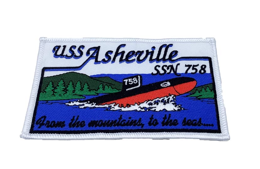 USS Asheville SSN-758 Patch – Plastic Backing
