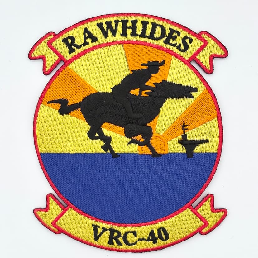 VRC-40 Rawhides Patch – Embroidered Insignia, Plastic Backing