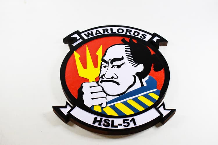 HSL-51 Warlords Plaque
