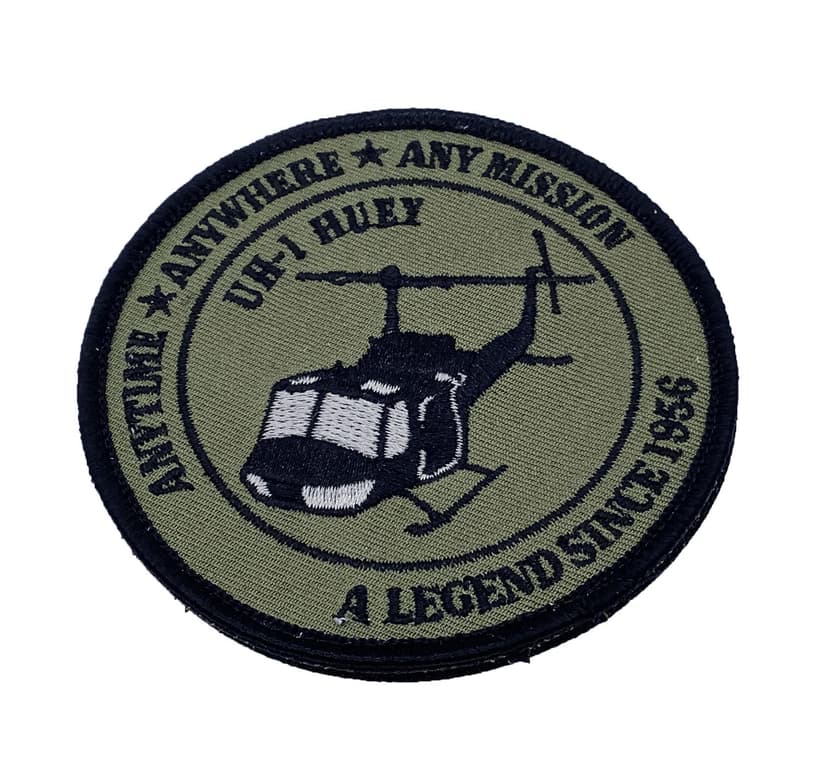 UH-1 Huey A Legend Since 1956 Green Patch - No Hook and Loop