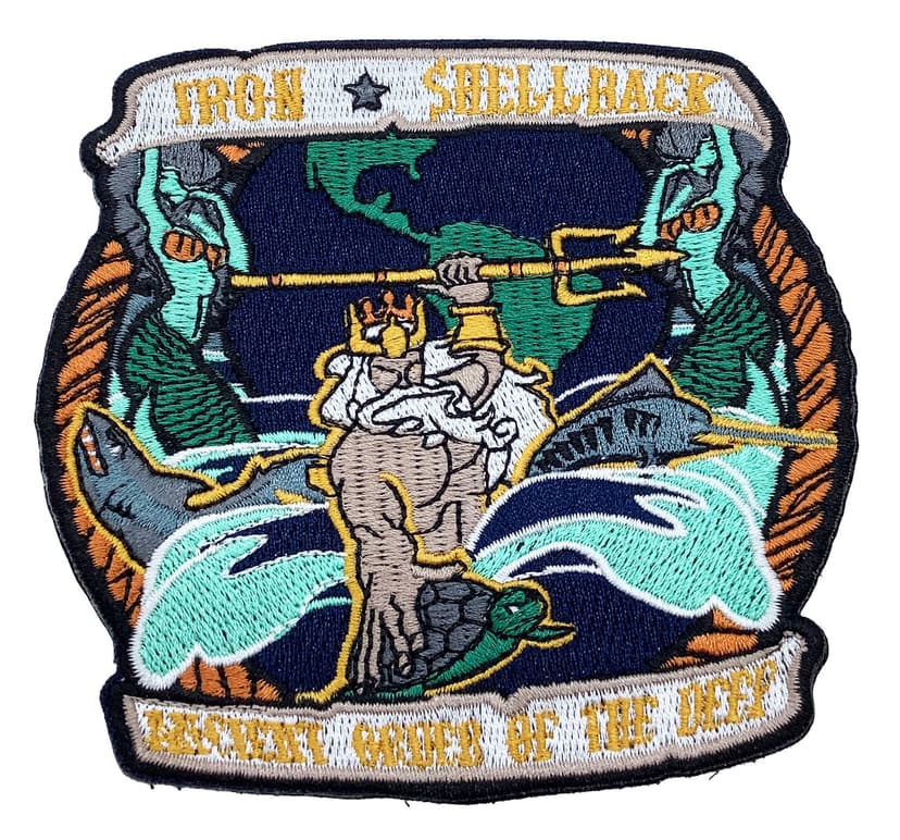 USS Eisenhower CVN-69 Iron Shellback Patch – With Hook and Loop