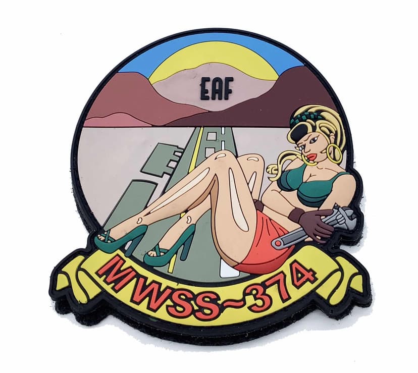 MWSS-374 Expeditionary Air Field EAF PVC Patch Patch – With Hook and Loop