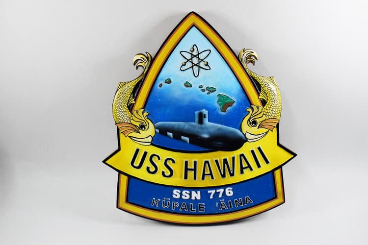 SSN-776 USS Hawaii Plaque