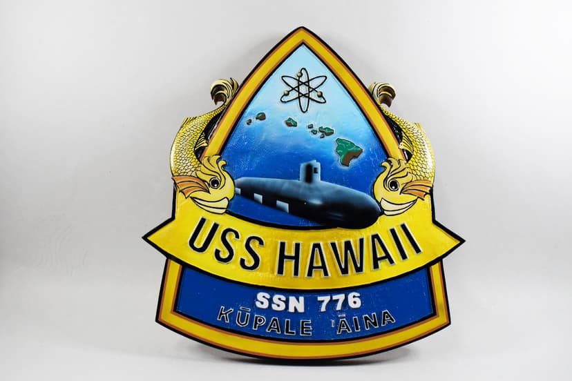 SSN-776 USS Hawaii Plaque