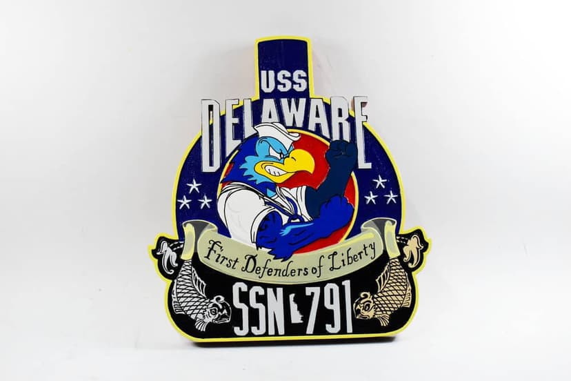 SSN-791 USS Delaware Plaque
