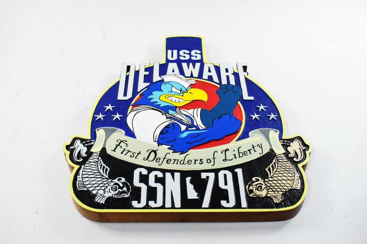 SSN-791 USS Delaware Plaque
