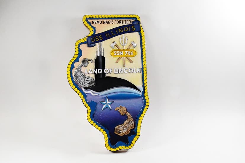 SSN-786 USS Illinois Plaque