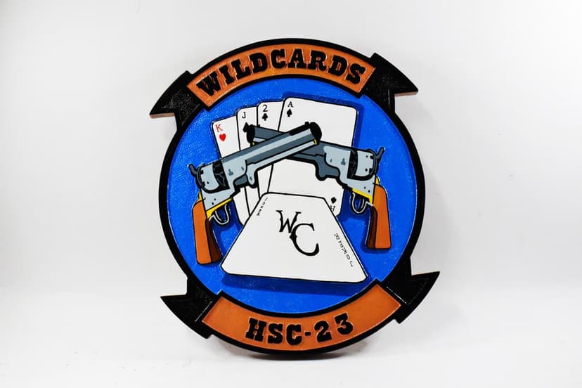 HSC-23 Wildcards Plaque
