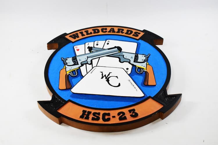 HSC-23 Wildcards Plaque
