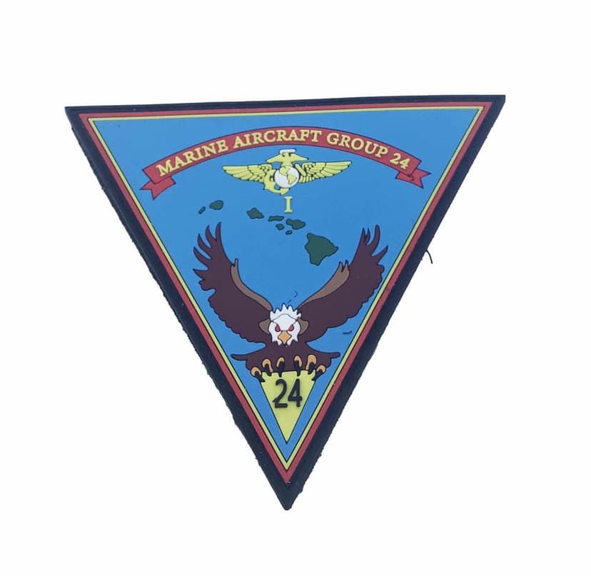 Marine Aircraft Group MAG 24 PVC Patch- With Hook & Loop