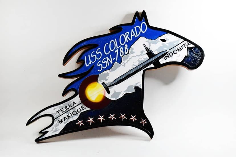 SSN-788 USS Colorado Plaque