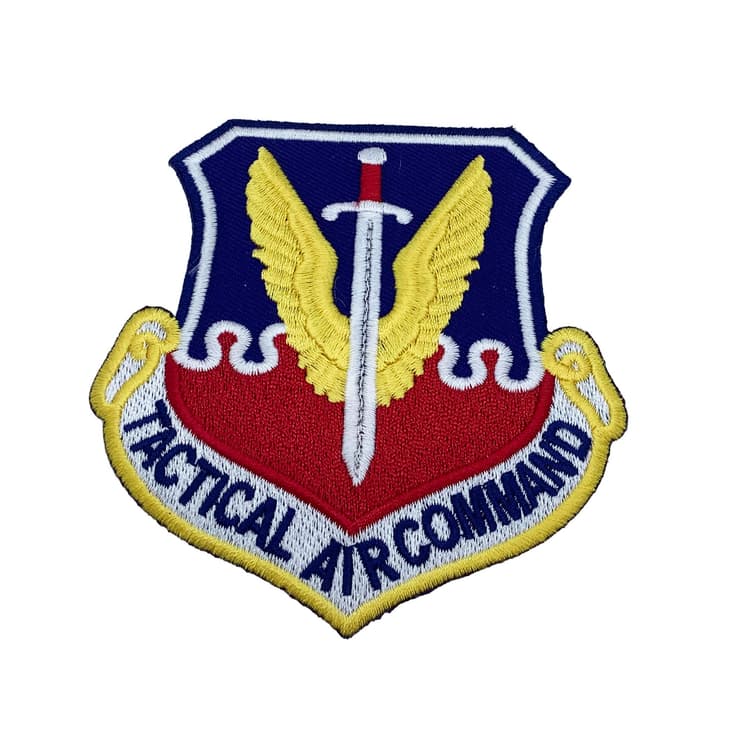 Tactical Air Command Patch – Plastic Backing
