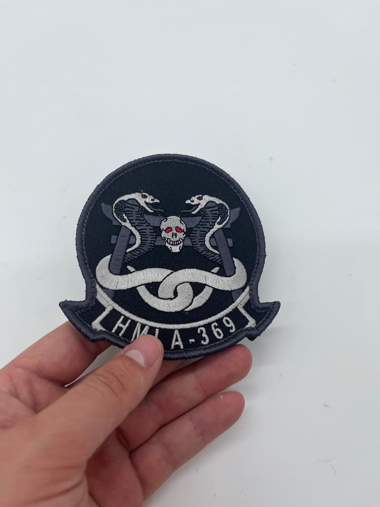 HMLA-369 Gunfighters Black Squadron Patch