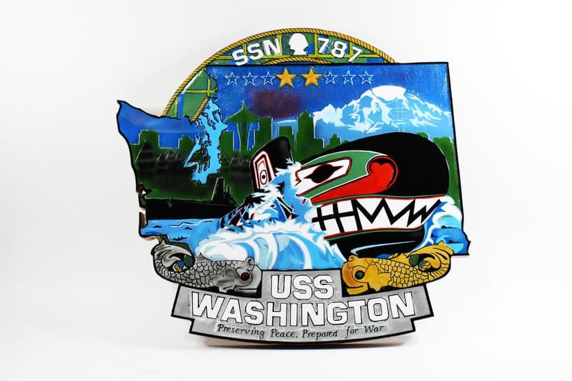 SSN-787 USS Washington Plaque