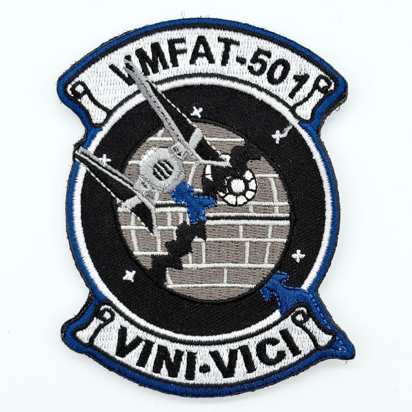 VMFAT-501 Warlords “Tie Fighter” Patch – 4" Embroidered, Hook & Loop